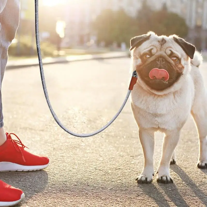 Cuerda de tracción ajustable para perros grandes, cuerda reflectante fuerte para entrenamiento, caminar con mango cómodo para caza y caminar - imagen 3