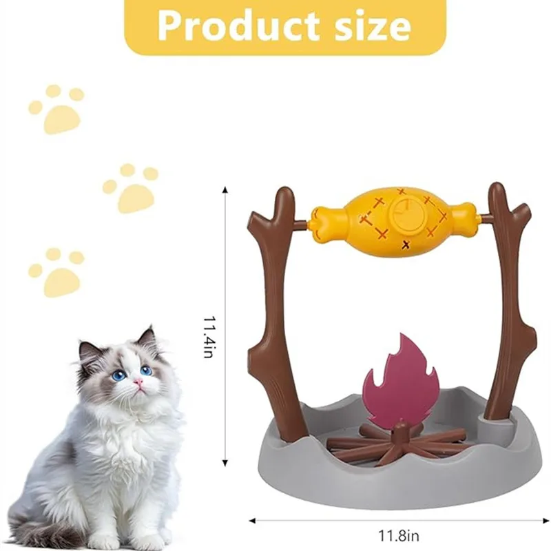 Cuencos alimentadores de rompecabezas lento para dispensar golosinas para gatos, asado y llama giratorios únicos, juguetes de juego de entrenamiento cognitivo para mascotas de interior - imagen 2