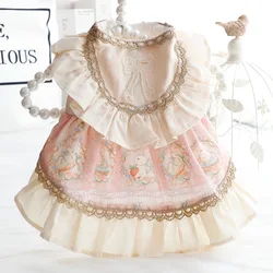 Vestido de encaje para perros y gatos - Ropa de diseño Princesa
