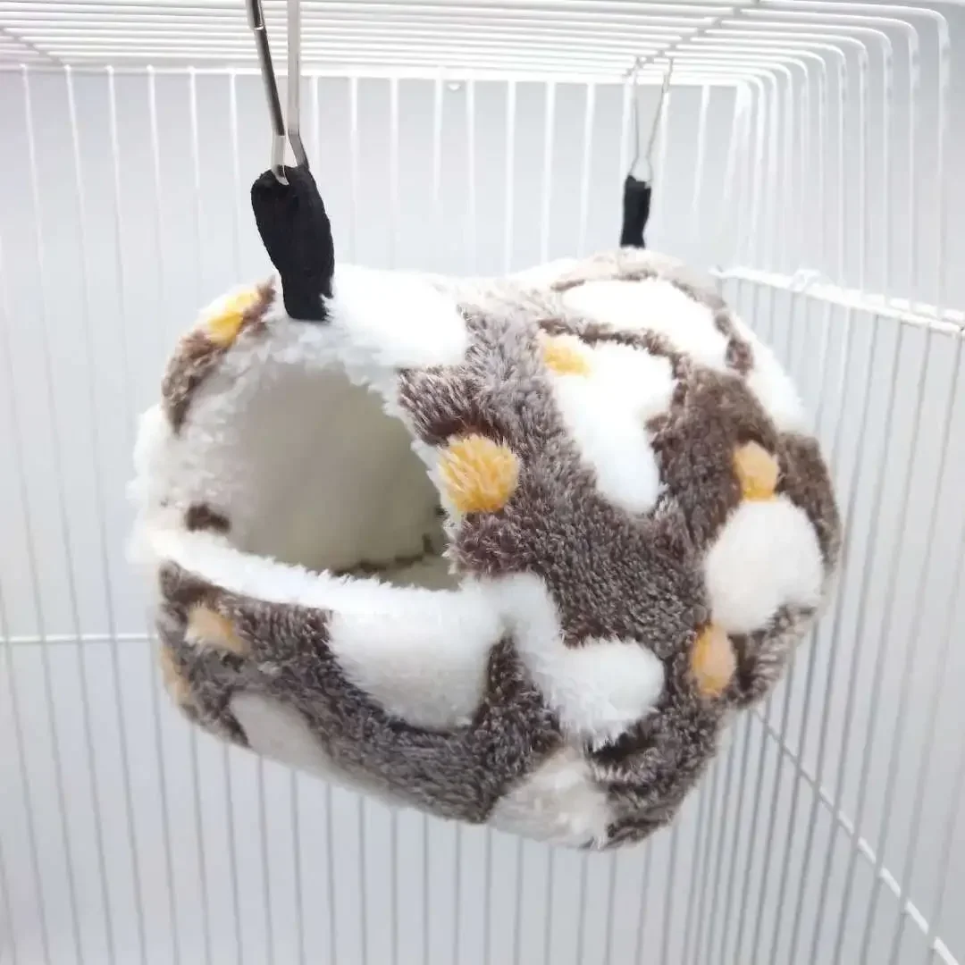 Casa Bonita para hámster, camas suaves y cálidas, nido de animales pequeños para hámster, erizo, conejo, accesorios para mascotas, invierno, 2023 - imagen 5