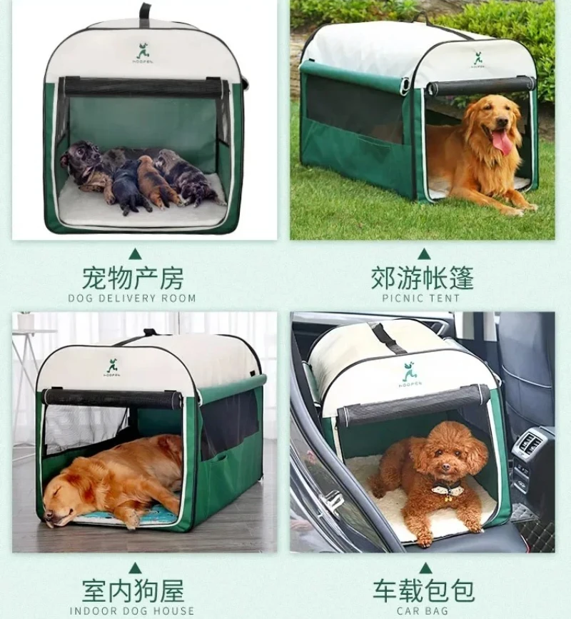 Perrera para perros, casa grande y cálida para perros, jaula de invierno, casa interior y exterior, tienda para exteriores, productos universales para mascotas para las cuatro estaciones - imagen 4