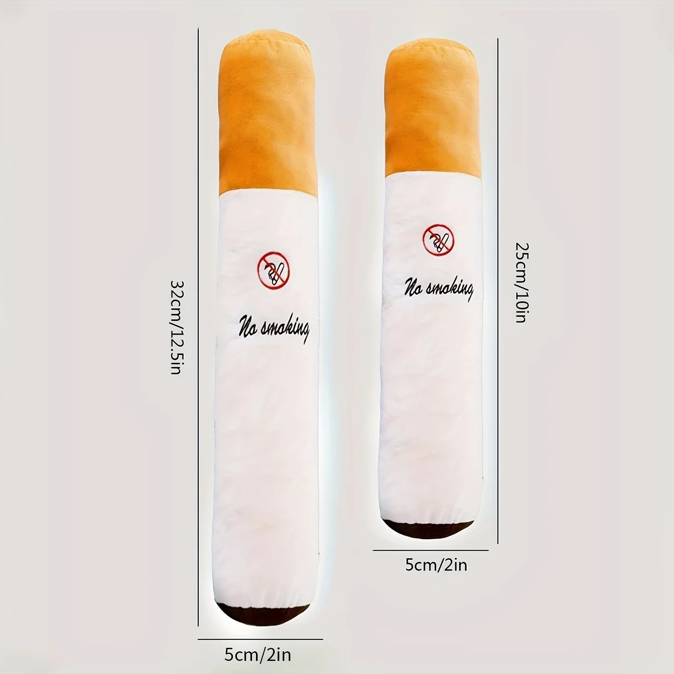 Juguete de peluche para mascotas con diseño de cigarrillos, juguete de forma de cigarrillo de peluche para mascotas "no fumar", juguetes relajantes para perros y gatos geniales - imagen 2