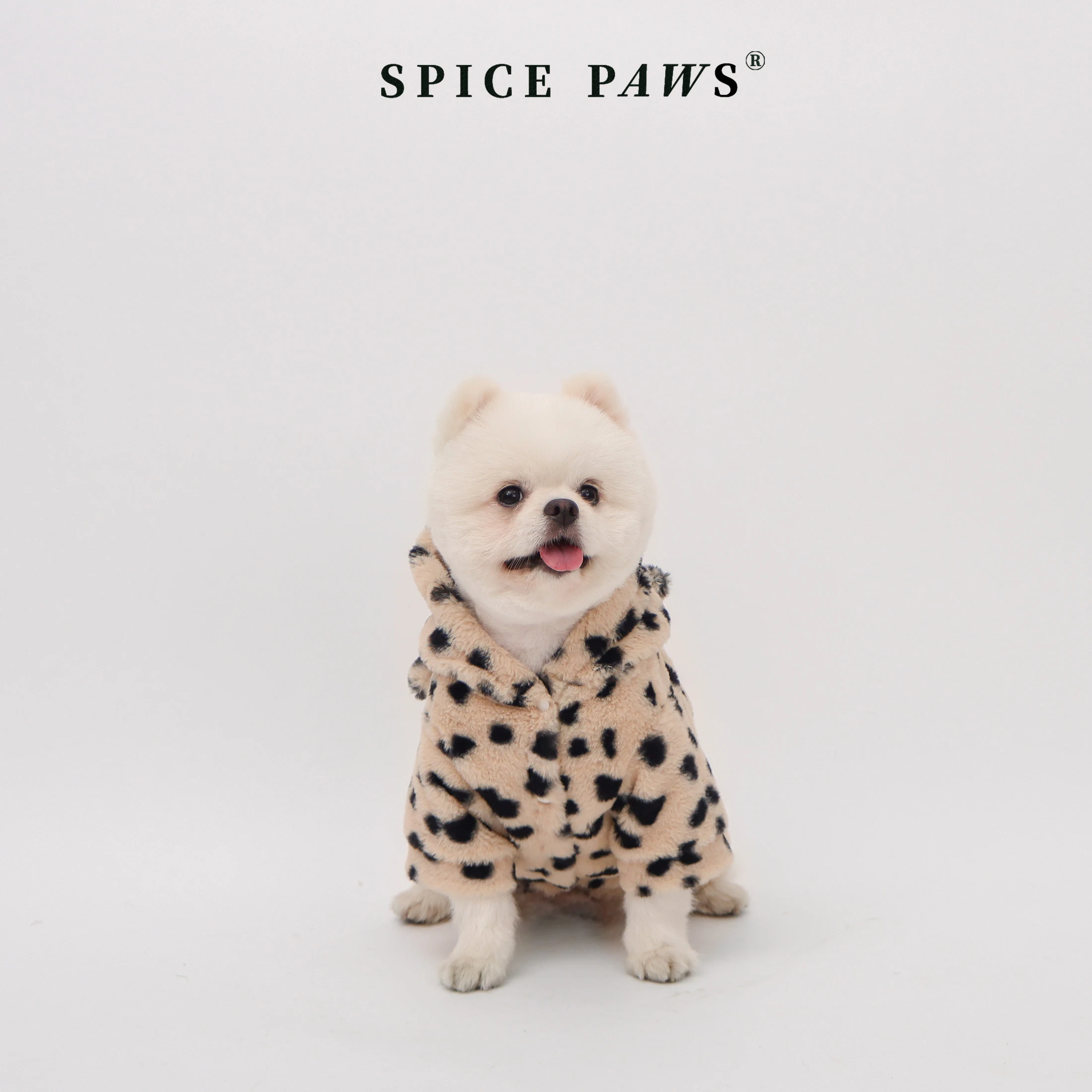 Sudadera leopardo marrón con capucha para perros y gatos - imagen 5