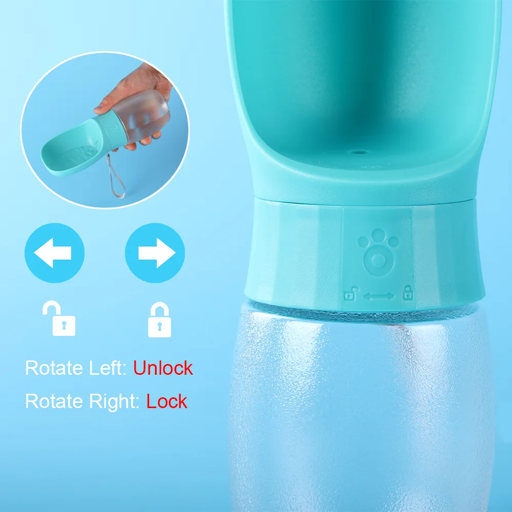 Botella de agua portátil para perros - cuenco de viaje amplio - imagen 5