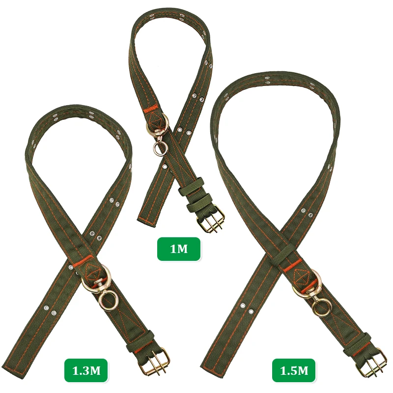 Cinturón de lona para perro, ganado, Cabra, burro, caballo, vaca, oveja, Collar duradero fuerte, equipo veterinario Belay Tie, 1 piezas - imagen 2