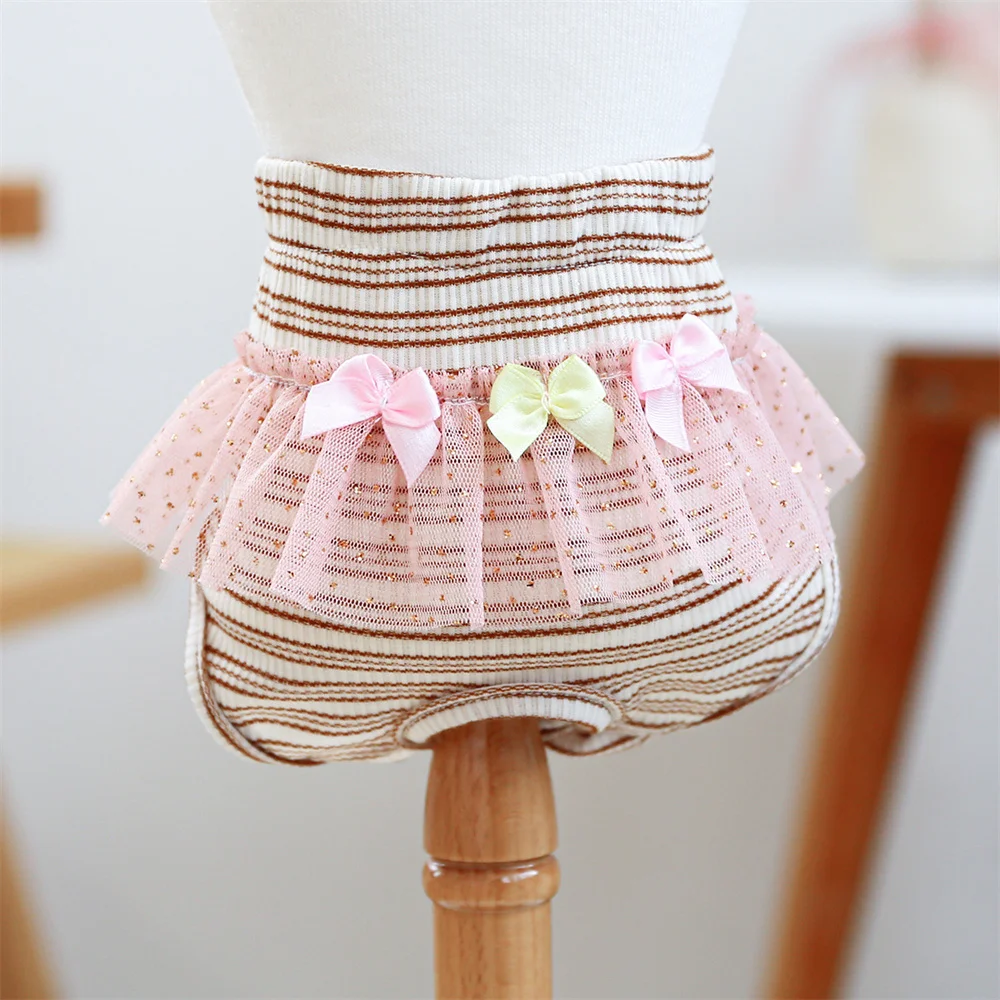 Pantalones cortos pelados para mascotas con almohadillas protectoras de pasta para perros pequeños Chihuahua Yorkshire pantalones de pañales fisiológicos para perros femeninos - imagen 4