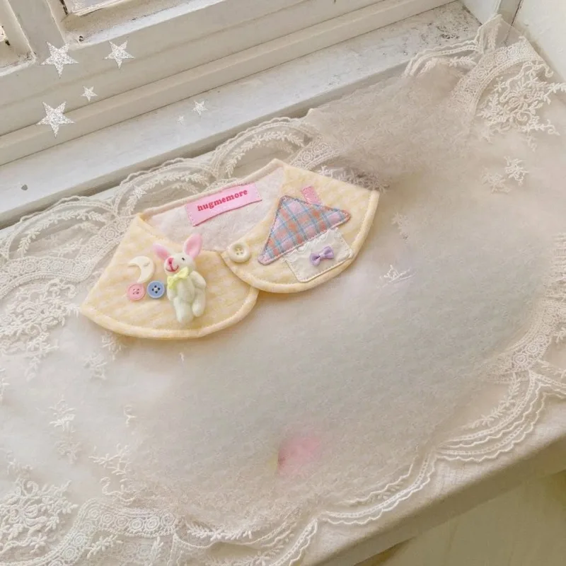 Pet a cuadros conejo mascota gato perro bufanda para mascotas babero toalla decoración lindo cachorro capa ropa accesorios para perros pequeños - imagen 5