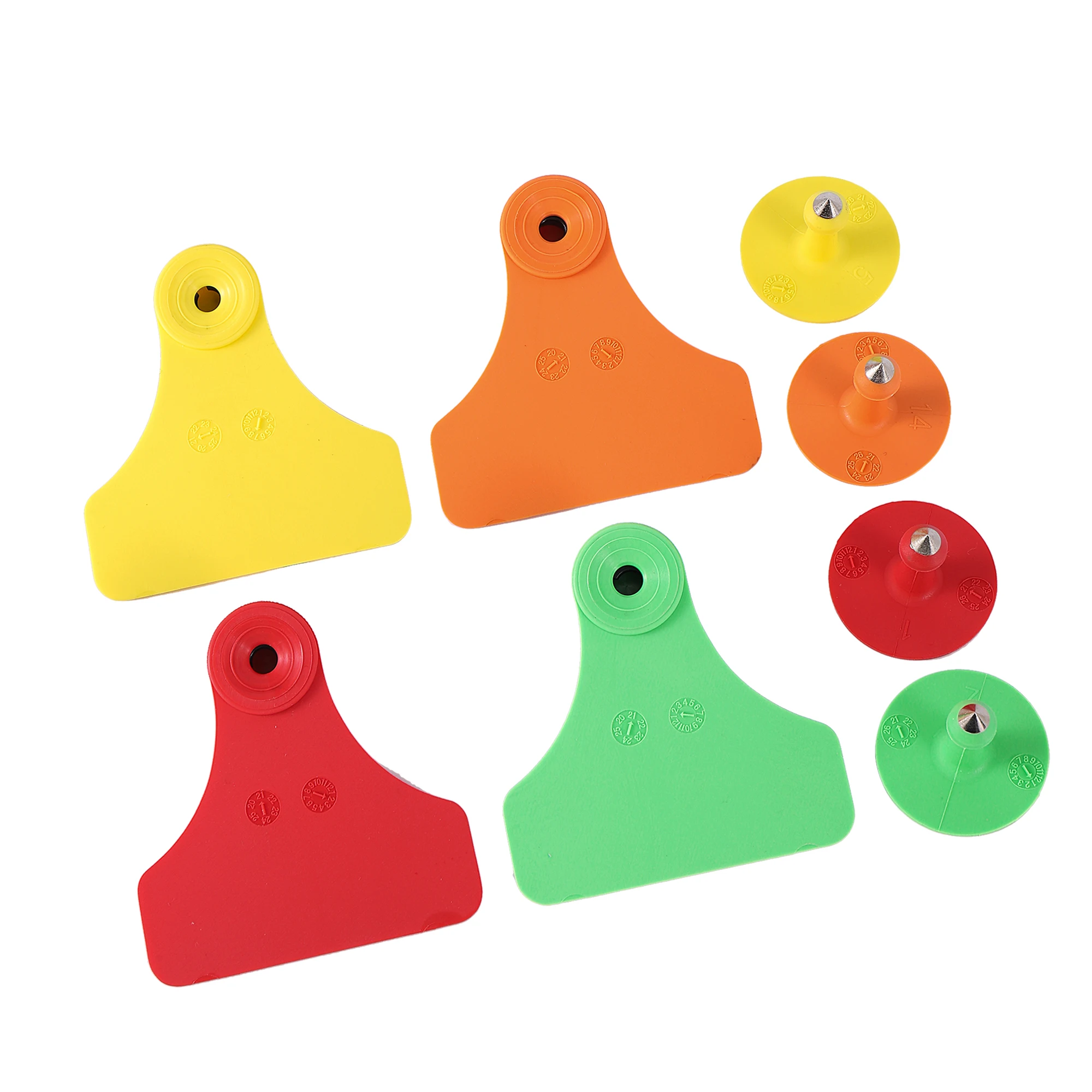 50 juegos de etiquetas auriculares de TPU para ganado. Etiquetas para cerdos, terneros y ovejas que evitan que se caigan y sean manipuladas. Suministros para animales de granja. - imagen 4