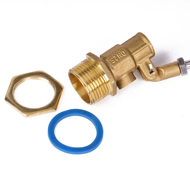 Válvula de flotador de latón de 1/2 ", 3/4", 1 ", válvula de bola flotante para tanque de agua fría y caliente, cisterna de Control de flujo de vástago SS201/tanques de expansión - imagen 4
