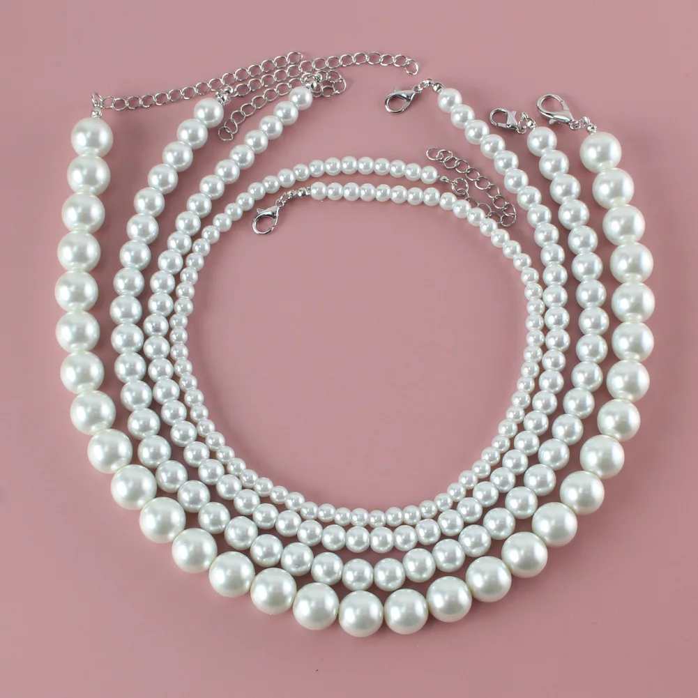 Collar de perlas de imitación Blanc de lujo para mascotas, Collar ajustable para novias, accesorios de joyería para bodas y bailes de graduación para perros pequeños y medianos - imagen 2