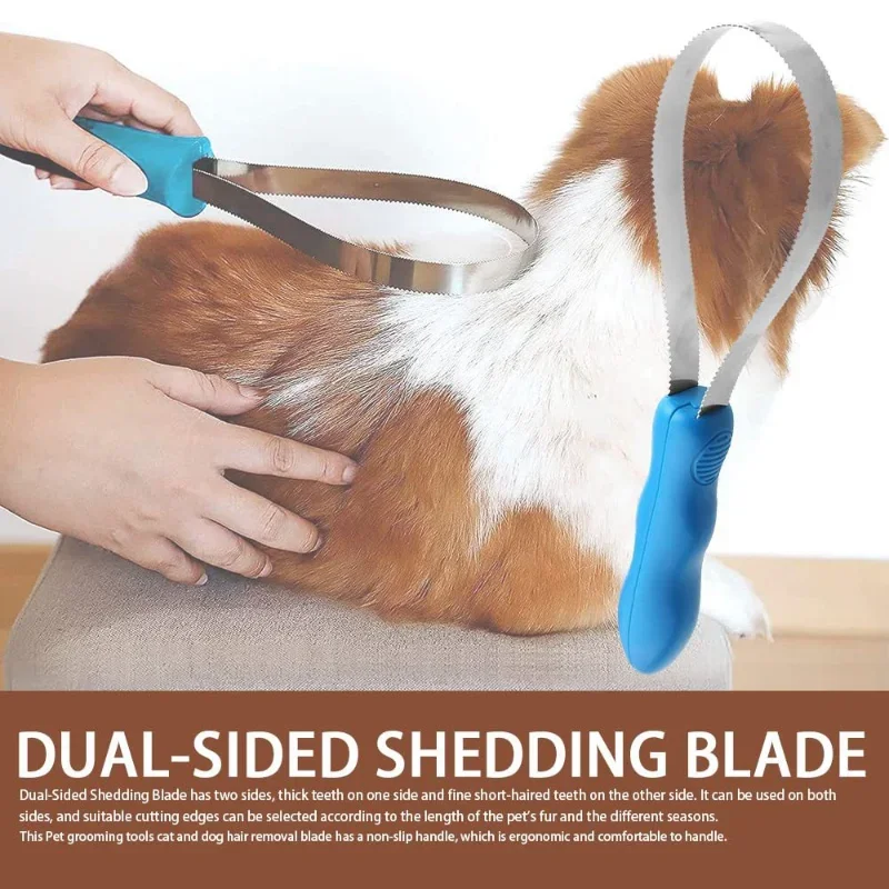 Raspador de sudor de Metal para perros y caballos, cepillo de cuchilla para quitar el pelo, peine, herramienta de cuidado, limpieza de caballos, productos para mascotas - imagen 2