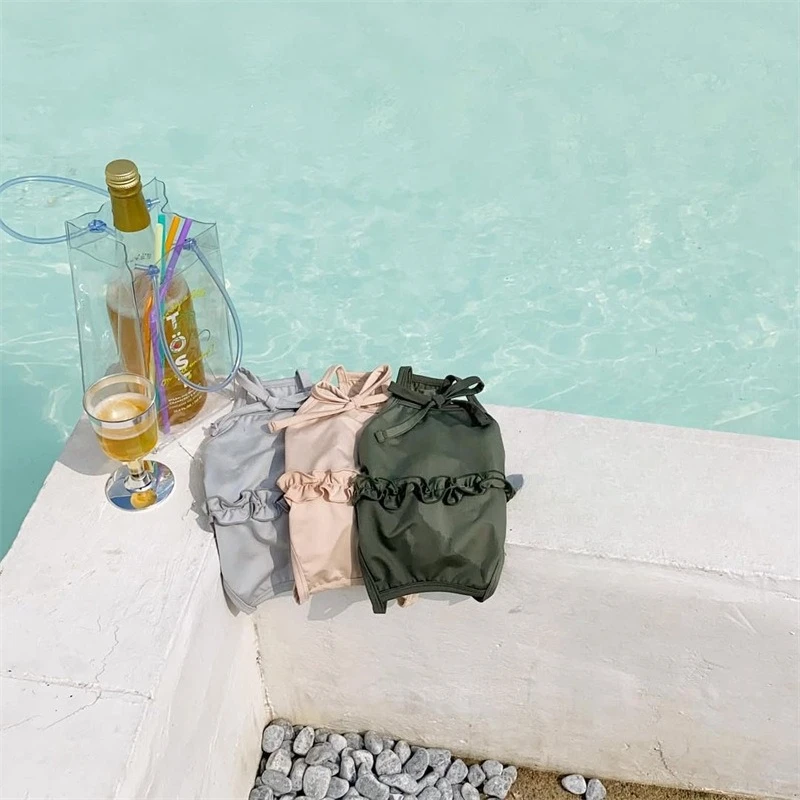 Camisola de encaje con lazo para mascotas, chaleco, Bikini para mascotas, mono, traje de baño de playa de peluche, pijamas para perros, ropa para cachorros, mono - imagen 3