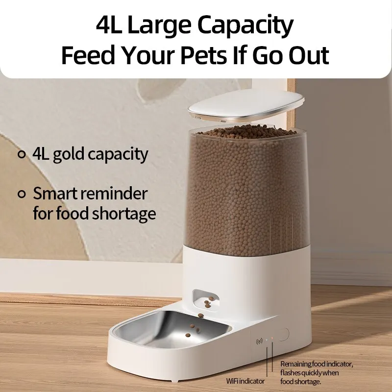 Comedero automático WiFi para gatos y perros con control remoto - imagen 3
