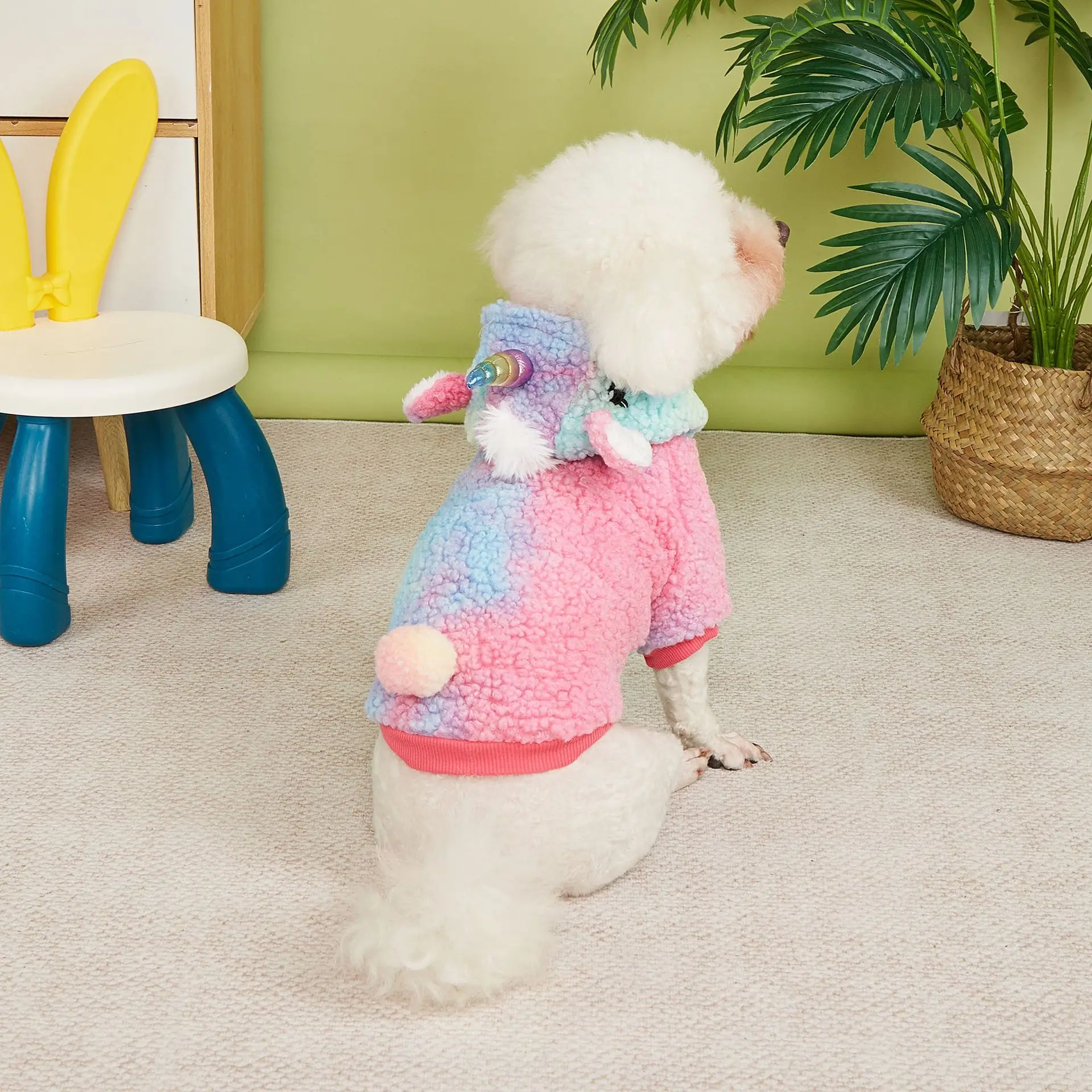 Ropa para mascotas de invierno y otoño: disfraz transformable con capucha de dos patas para perros y gatos, traje ideal de Halloween para perros pequeños - imagen 2