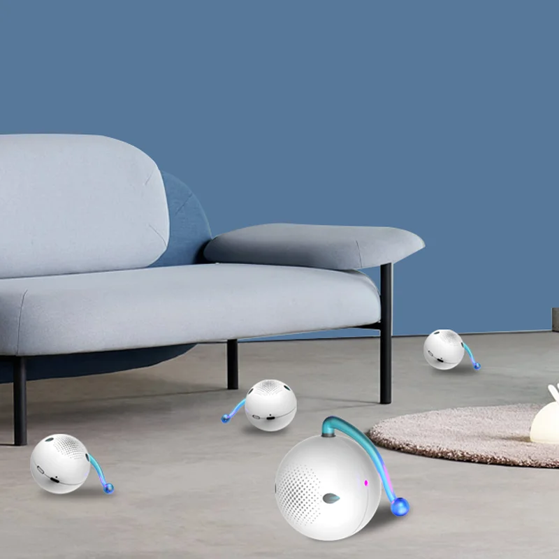 LMZOE-Bola de juguete giratoria automática para mascotas, control inteligente por aplicación, interacción inteligente, evitación de obstáculos, correr, tease cats - imagen 2