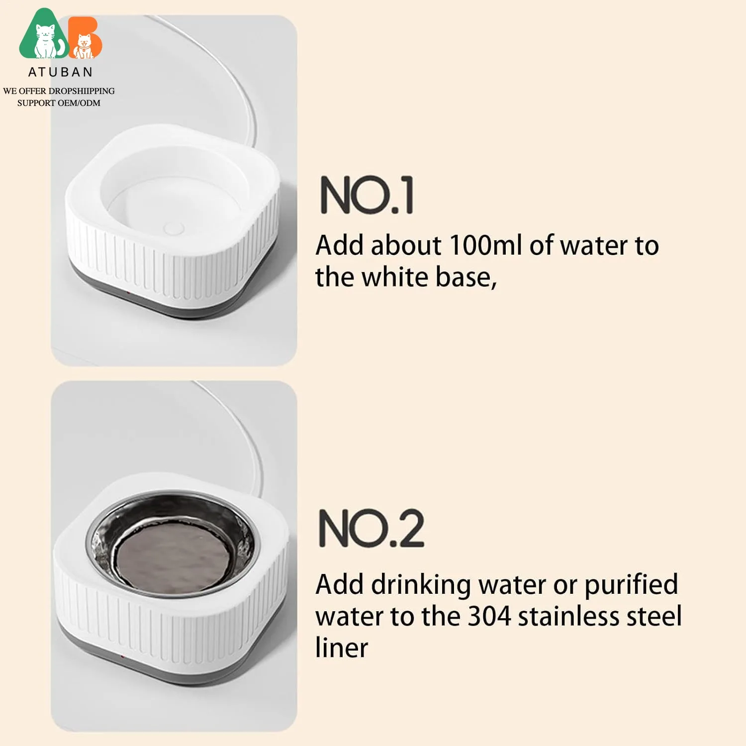 Cuenco agua caliente termostático para gatos y perros – Acero inoxidable - imagen 5