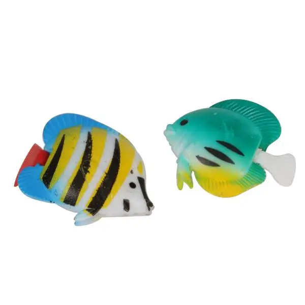 5pcs Colourful Assorted Artificial Plastic Aquarium Tropical Fish