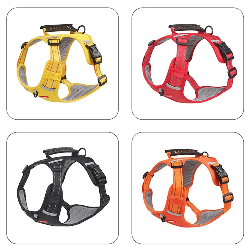 Arnés ajustable sin tirones para perros y gatos, correa retráctil, Collar pequeño y suave, accesorios para el cuello y el pecho - imagen 4