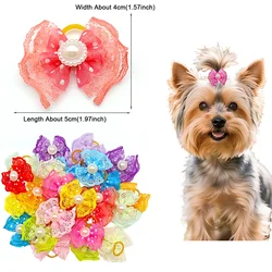 Set de 20 accesorios para adornar a tu perro – Lazos y bandas elásticas para cachorros