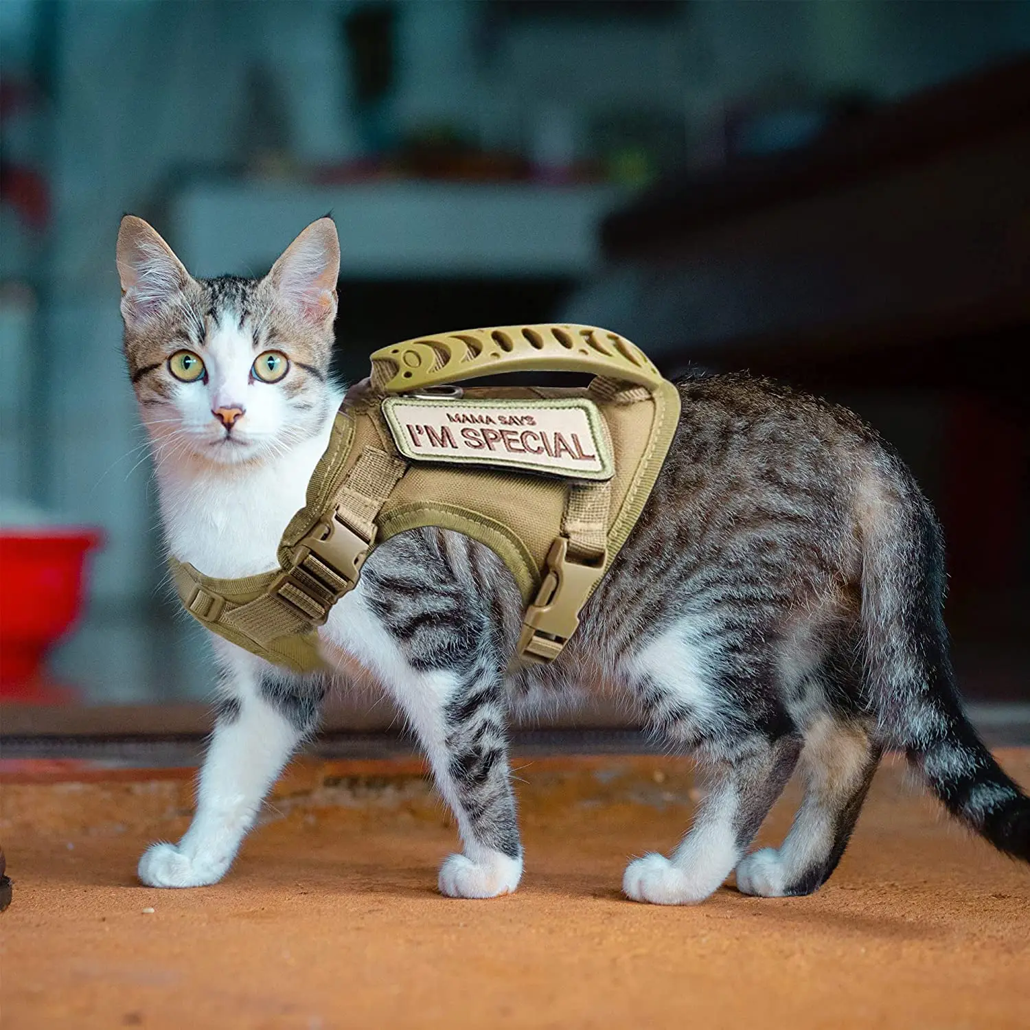 Arnés táctico para gatos y perros con mango de control, cómodo - imagen 5