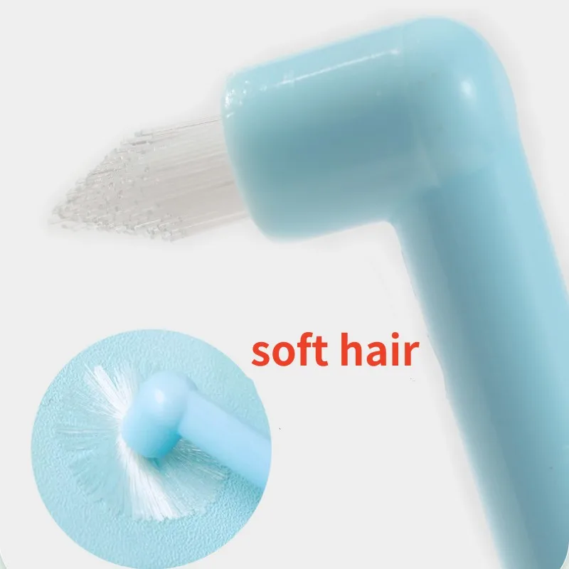 Cepillo de dientes para perros, pelo suave, cepillo de dientes para mascotas, limpieza de dientes de perro, cepillo de dientes de cabeza pequeña para perros, limpieza bucal, accesorios para cachorros - imagen 5