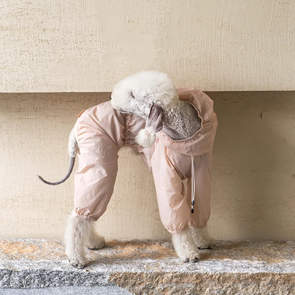 UPF50+ Traje de piel ligera para Bedlington Abrigo con capucha de verano transpirable y delgado protector solar para galgo italiano Mid Dogs Chaqueta a prueba de viento - imagen 2