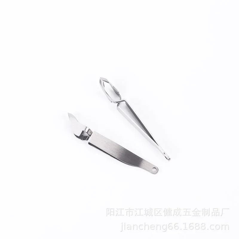 Juego de Herramientas de eliminación de garrapatas de acero inoxidable para tratamiento de mascotas, 1 piezas, 2 en 1, tenedor, pinzas, Clip, suministros para gatos y perros - imagen 5