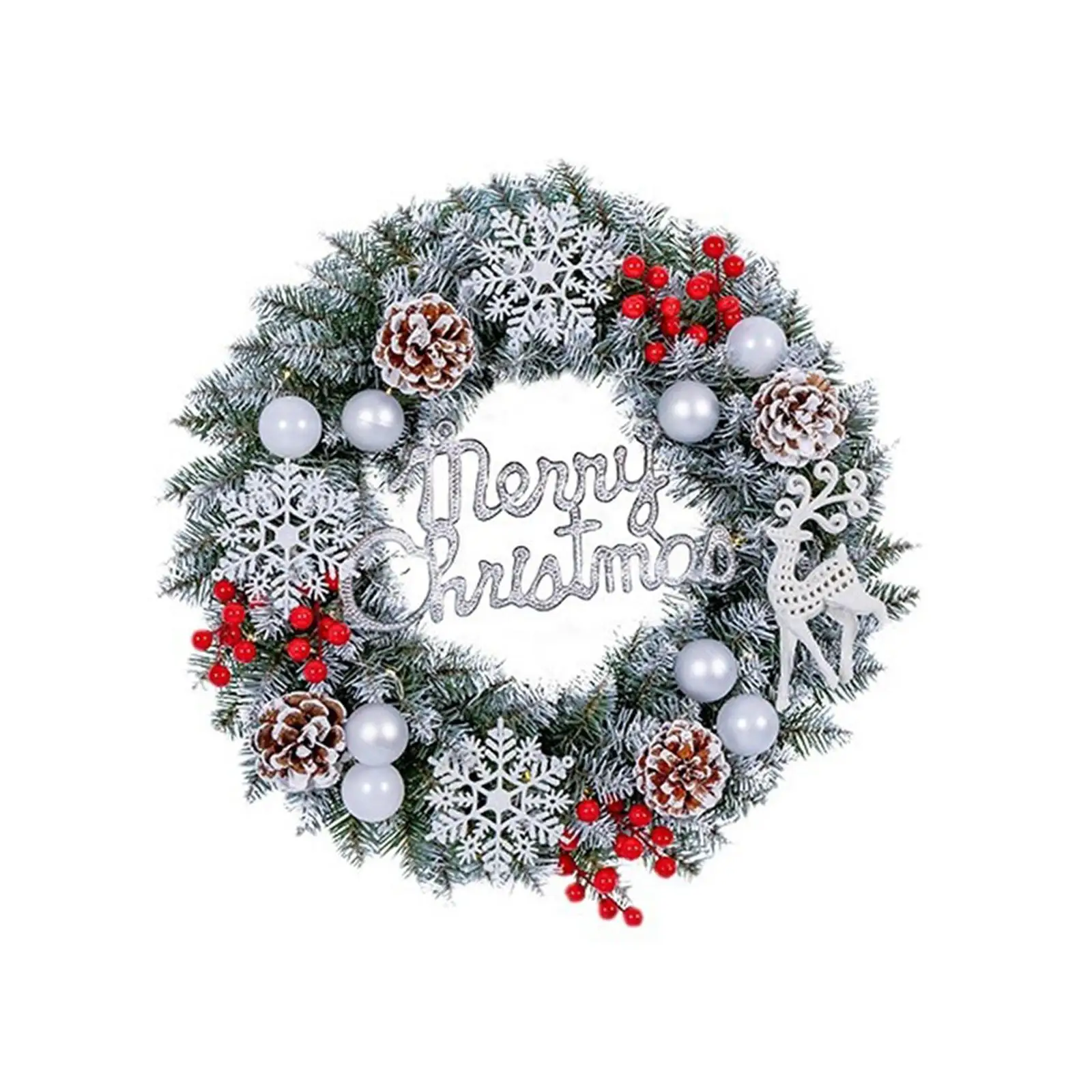 Christmas Wreath Door Decoration Decor Holiday Wreath Xmas Wreath for New Year Fireplace Festival Indoor Outdoor Farmhouse Christmas Wreath Door Decoration Decor Holiday Wreath Xmas Wreath for New Year Fireplace Festival Indoor Outdoor Farmhouse