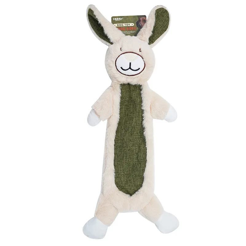 Juguete peluche perro resistente mordidas cachorros y medianos sonido - imagen 2