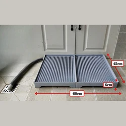 Sistema de baño 4 en 1 para perros y gatos con drenaje