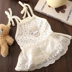 Vestido floral transpirable para perro cachorro verano