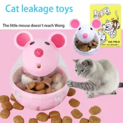 Ratón dispensador interactivo para gatos – Juguete comedero