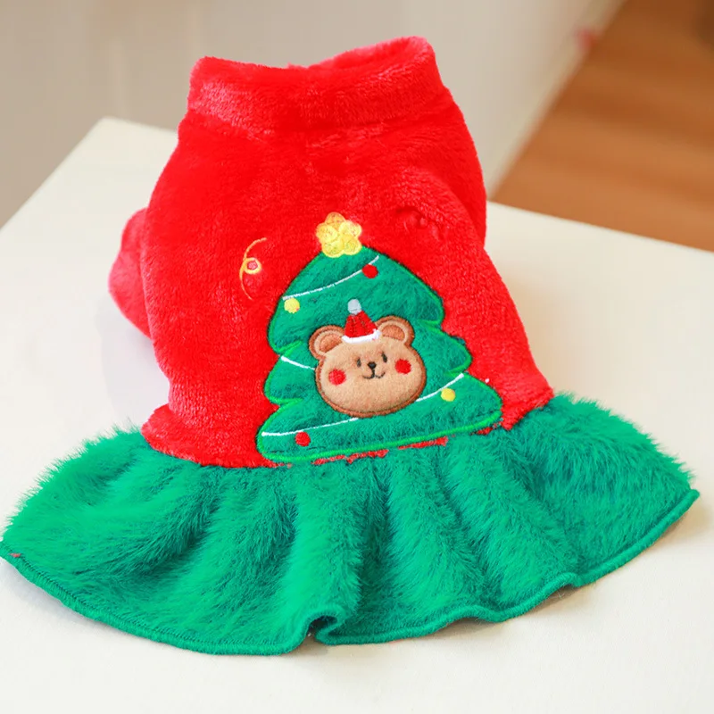 Ropa de Navidad para perro, Sudadera con capucha para cachorro, suéter de invierno, cálido, Chihuahua, Yorkie, traje de gato, abrigo para perros pequeños - imagen 4