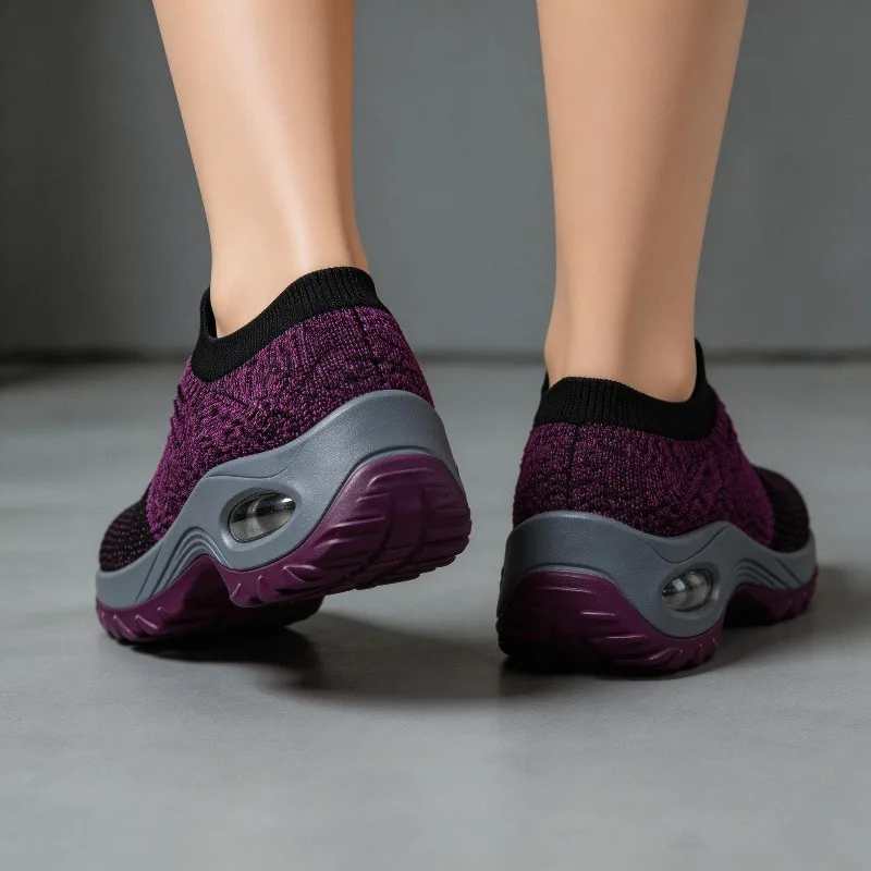 Zapatillas voluminosas de plataforma para mujer – Verano tejido - imagen 2