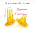 100 orange bee cage