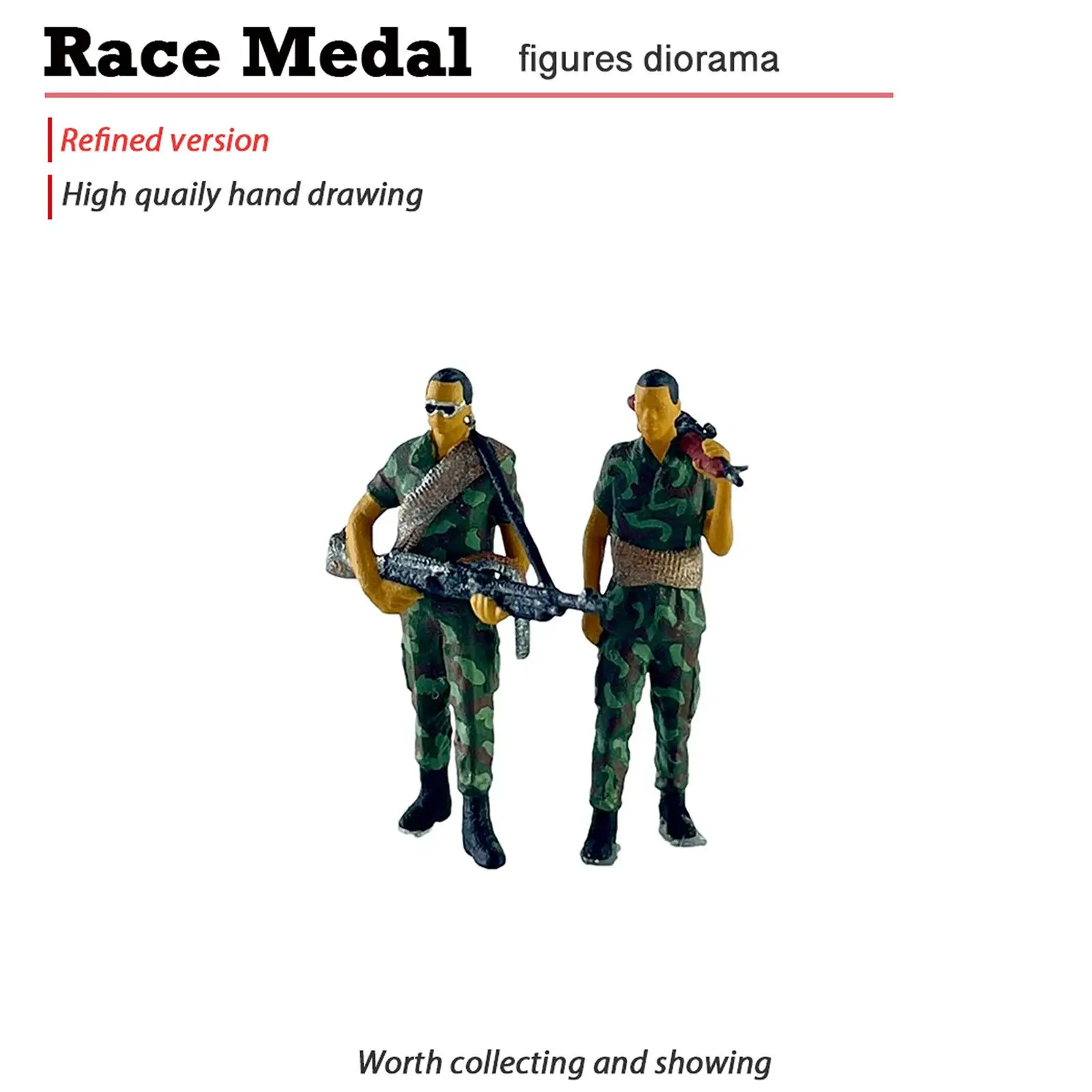 1:64 Diorama Figures Miniature Pose Scene Trains Architectural Painted Miniature People Model Handpainted DIY Scene Decor