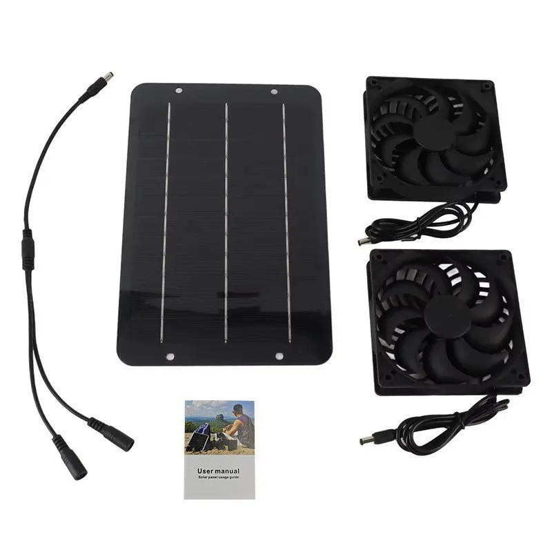 Ventilador solar para caseta de perro – Extracción silenciosa - imagen 5