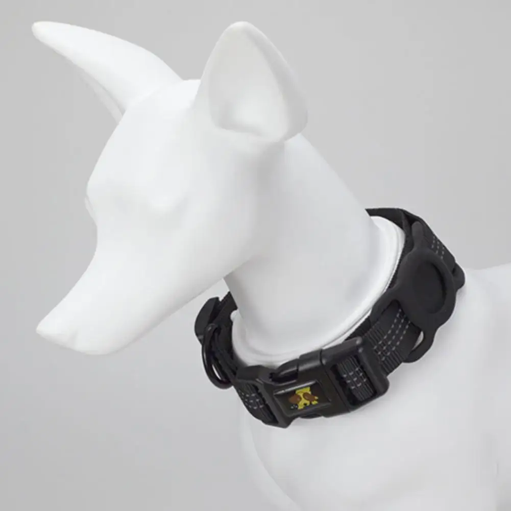 Collar reflectante para perro y gato, Collar de seguimiento con soporte AirTag, duradero, ajustable, seguro, suministro de animales para mascotas - imagen 2