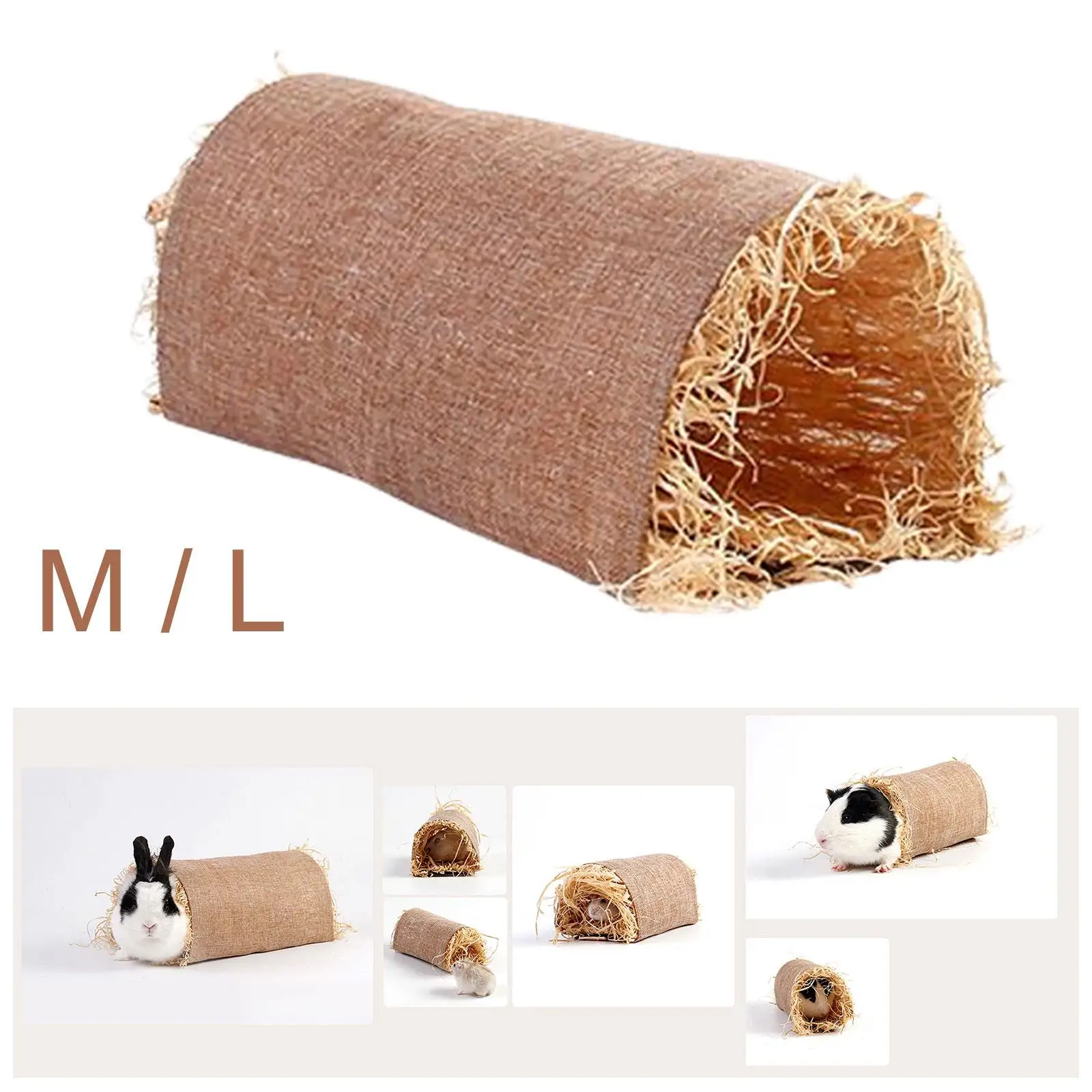 Portable Rabbit Hideaway Toy Pet Hamster Tunnel Hiding Cave Tent Breathable for Game Playing Puppy Rats Small Animals