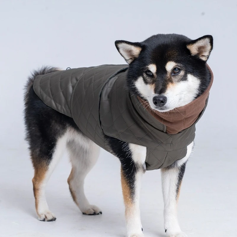 Ropa para mascotas Otoño e Invierno Capa de algodón para perros Cuello alto acolchado Ropa para mascotas Chaqueta para perros - imagen 4