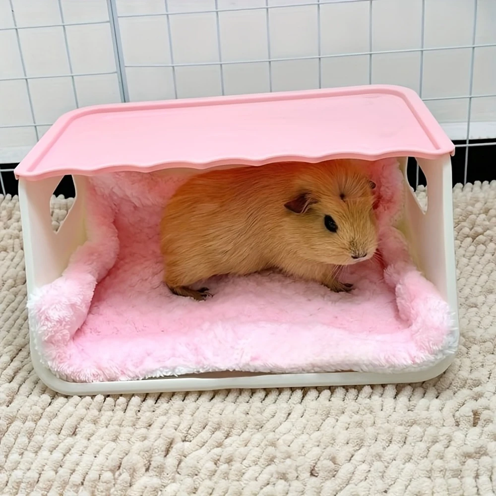 1 unidad S/M, estera de plástico fácil de limpiar para conejos, caja de esquina para inodoro, jaula para conejos de mascotas para animales pequeños, hámsteres, visón, gatos, conejos - imagen 5