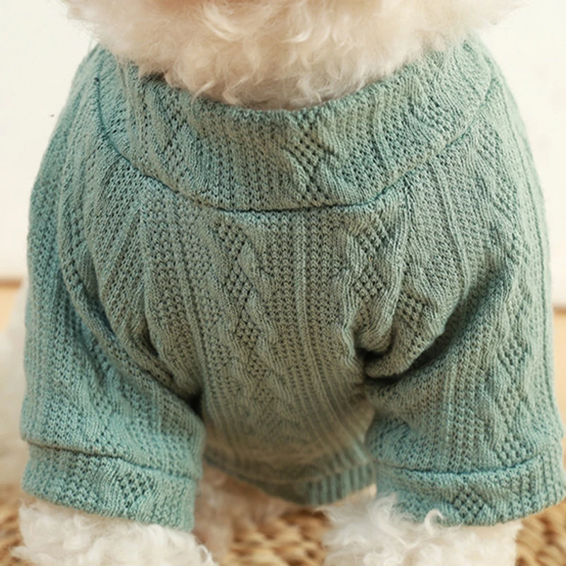 Suéter para cachorros y gatos, ropa cálida de invierno para perros pequeños, chaleco tejido para mascotas, disfraz de perro salchicha, suéteres Schnauzer Chihuahua Yorkie - imagen 2