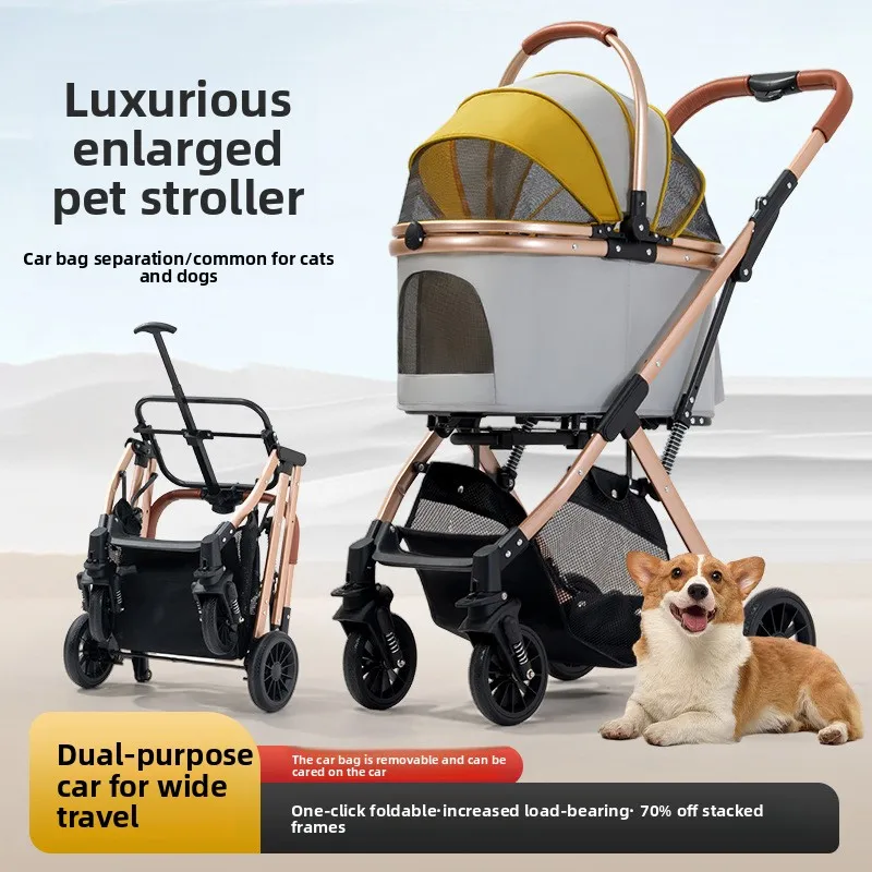 Transportín para perros pequeños y medianos – plegable portátil - imagen 2