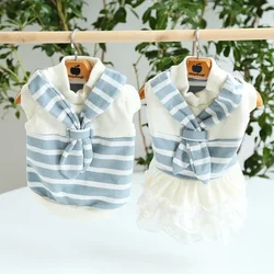 Bufanda a rayas para gatos y perros – Vestido de una pieza cómodo