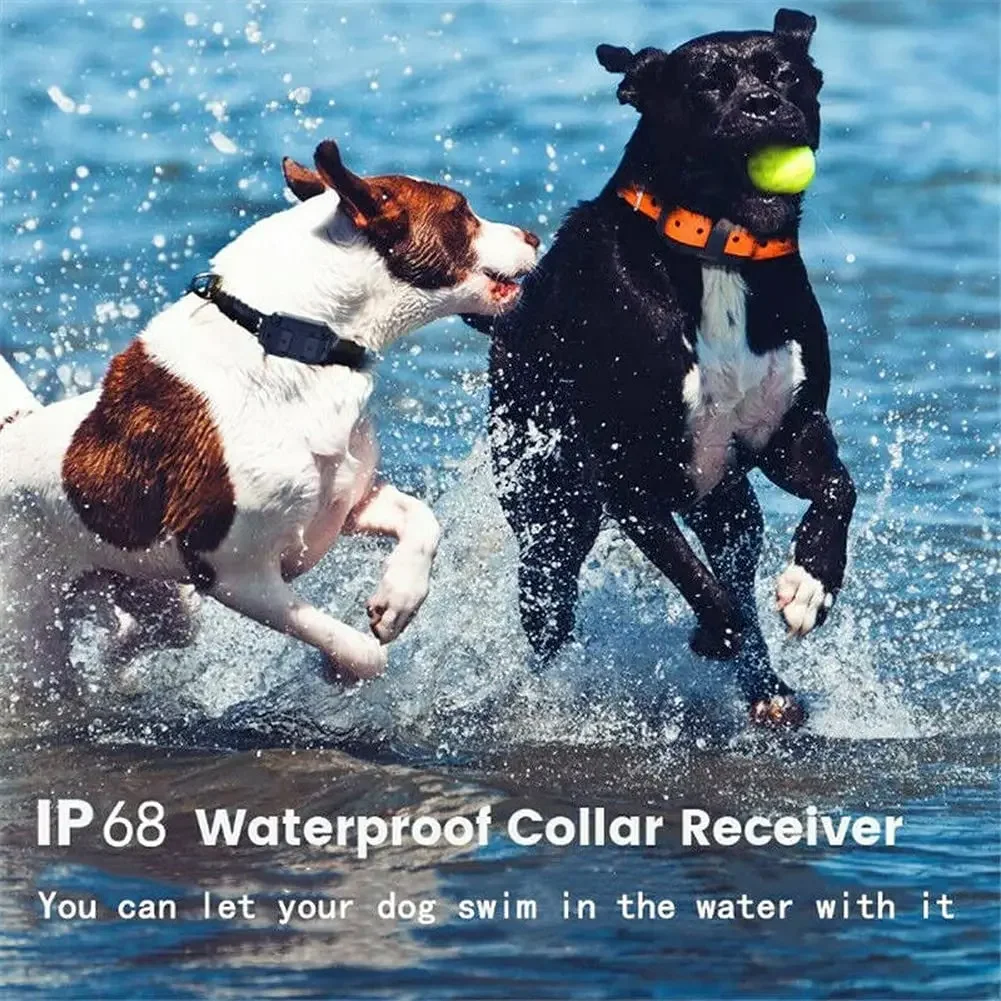 Collar de entrenamiento eléctrico para perros con Control remoto, dispositivo antiladramiento recargable resistente al agua IP67 de 2600 pies para cachorros - imagen 4