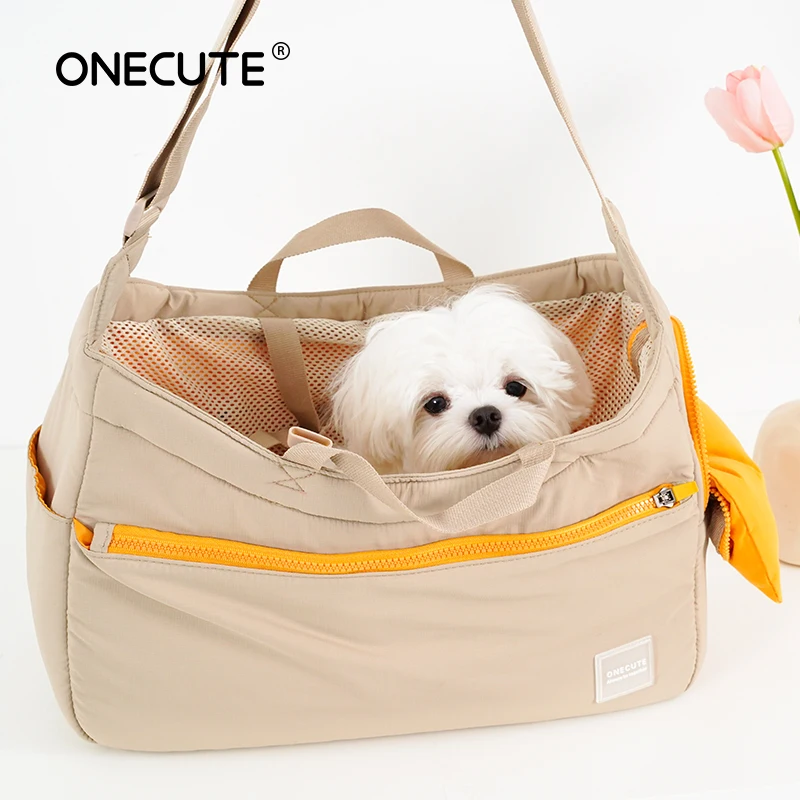 Mochila plegable para transportar mascotas para perros pequeños y medianos, bolsa de viaje para perros de lado suave aprobada por aerolínea con malla transpirable - imagen 2