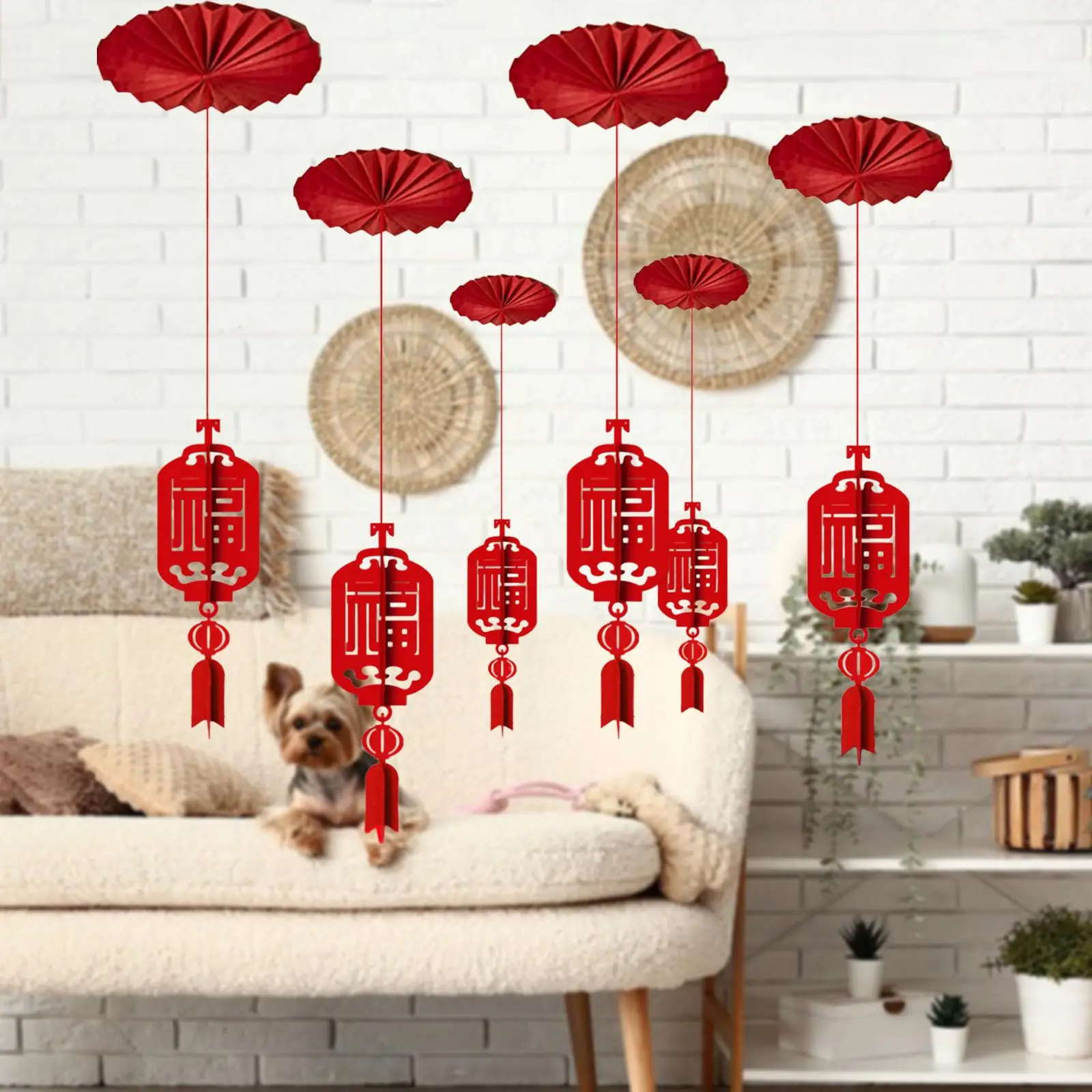 Decoraciones de techo para Año Nuevo 2026 para gatos y perros - imagen 5