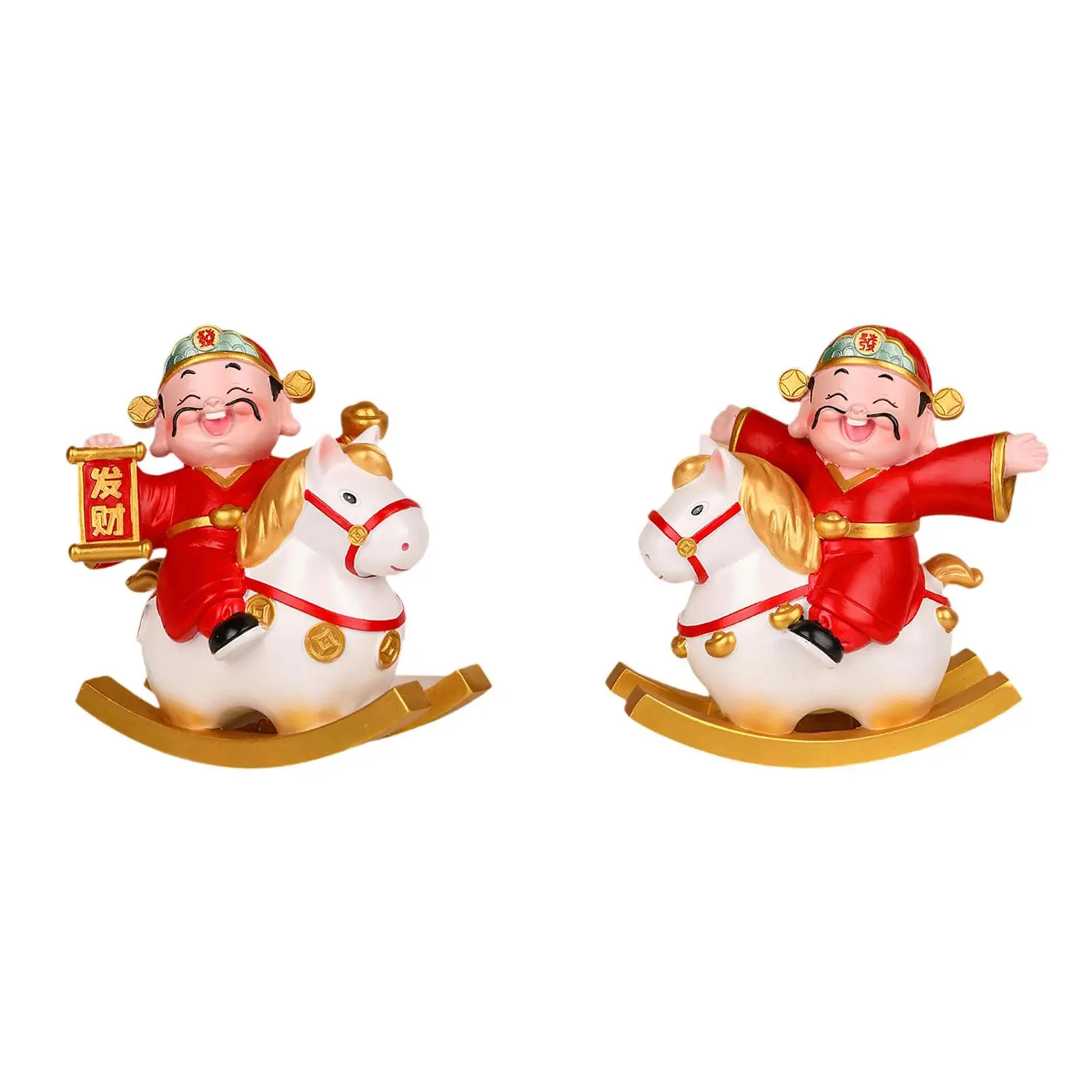 Estatuilla de caballo coleccionable estable en miniatura, estatua de caballo única, adornos, escultura de mesa para dormitorio, suministros de fiesta, decoración - imagen 3