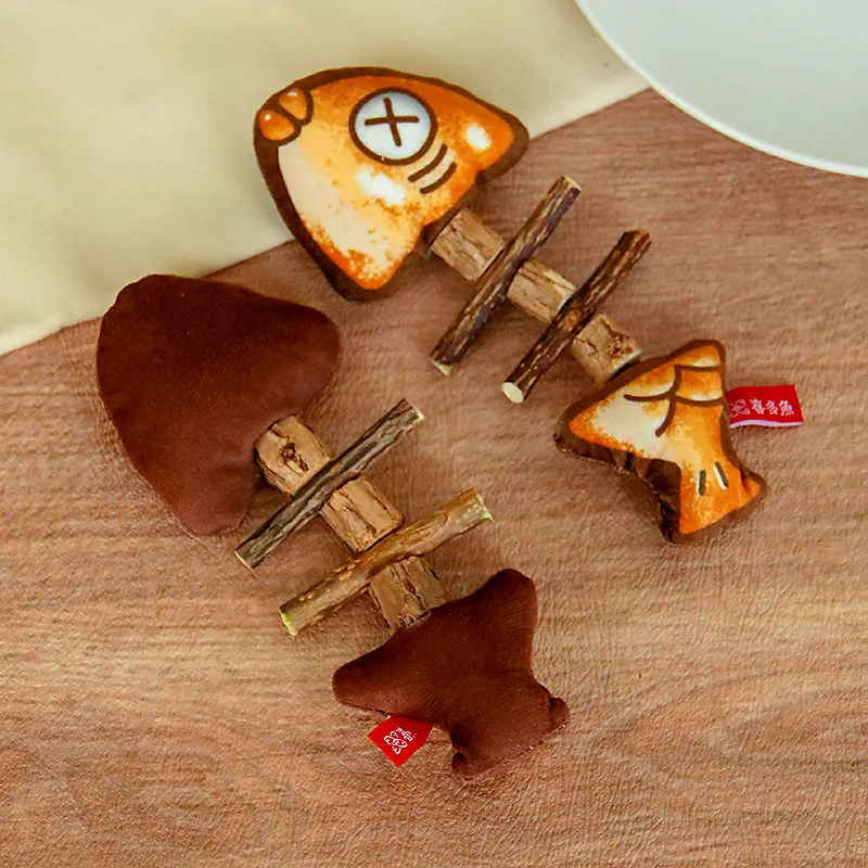 Juguetes para masticar para gatos, juguetes interactivos para peces a la parrilla, juguete Teaser para gatos Silvervine, boca limpia, juguete para juego de gatitos, suministros para mascotas, accesorios - imagen 5