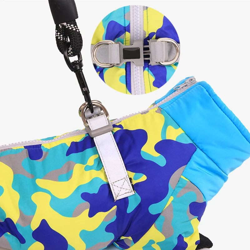 Chaqueta cálida de invierno para perros grandes, mono impermeable para perros grandes, ropa, abrigo Labrador Doberman, ropa para perros medianos y grandes - imagen 3